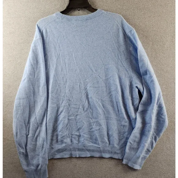 The Men's Store at Bloomingdale's Cashmere Crewneck Sweater XXL Sky Blue
